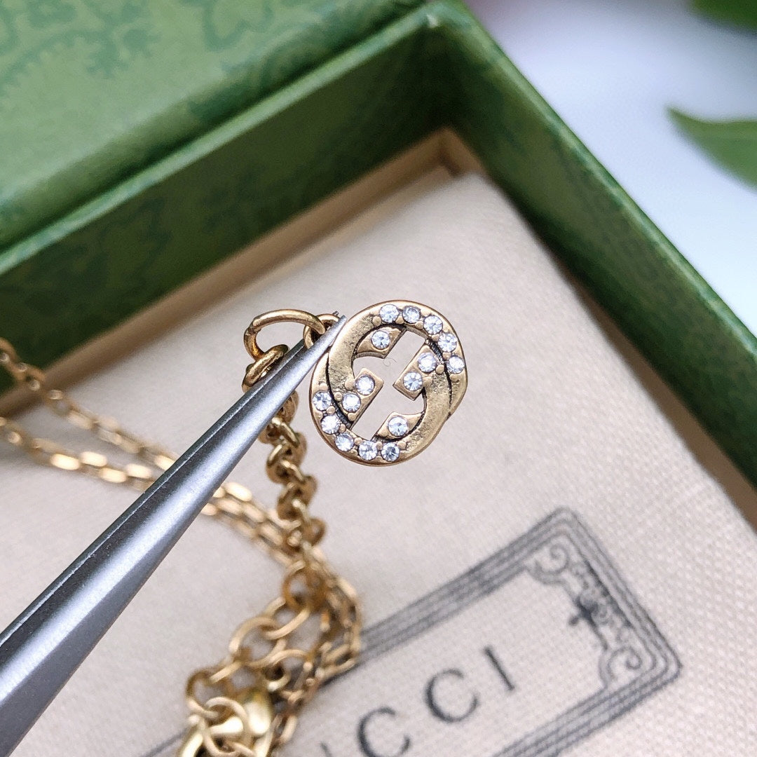 18K GG Crystal Necklace