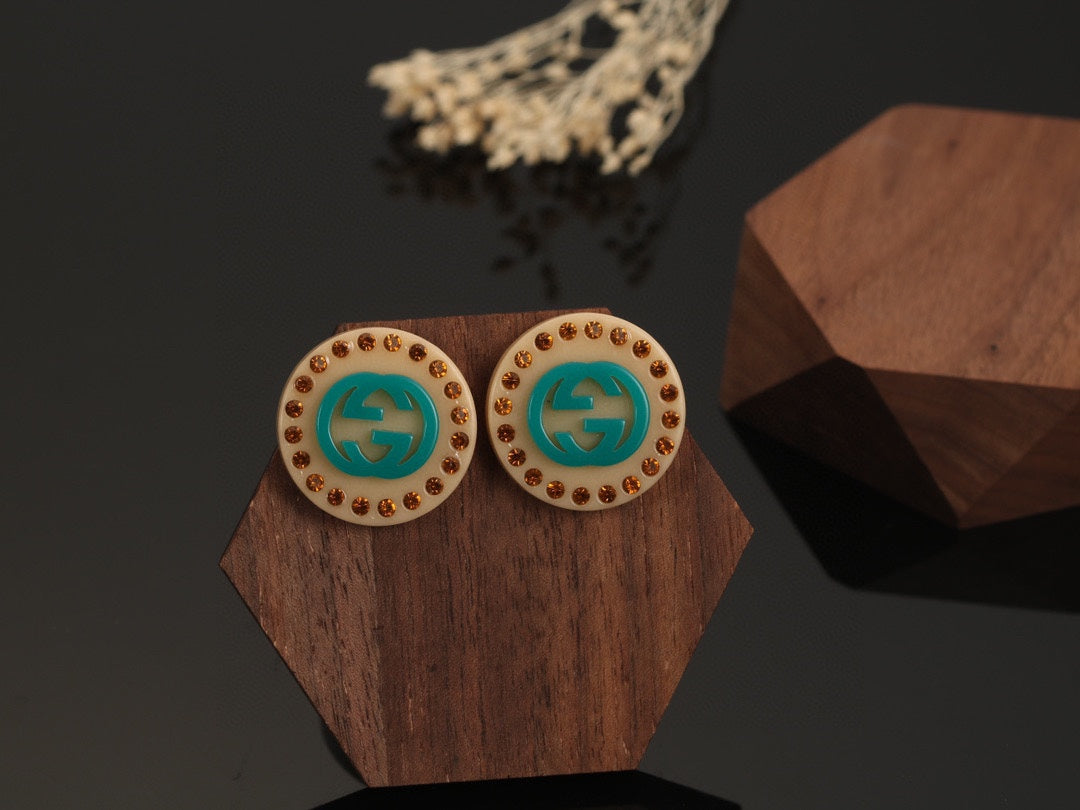 18K GG Resin Earrings