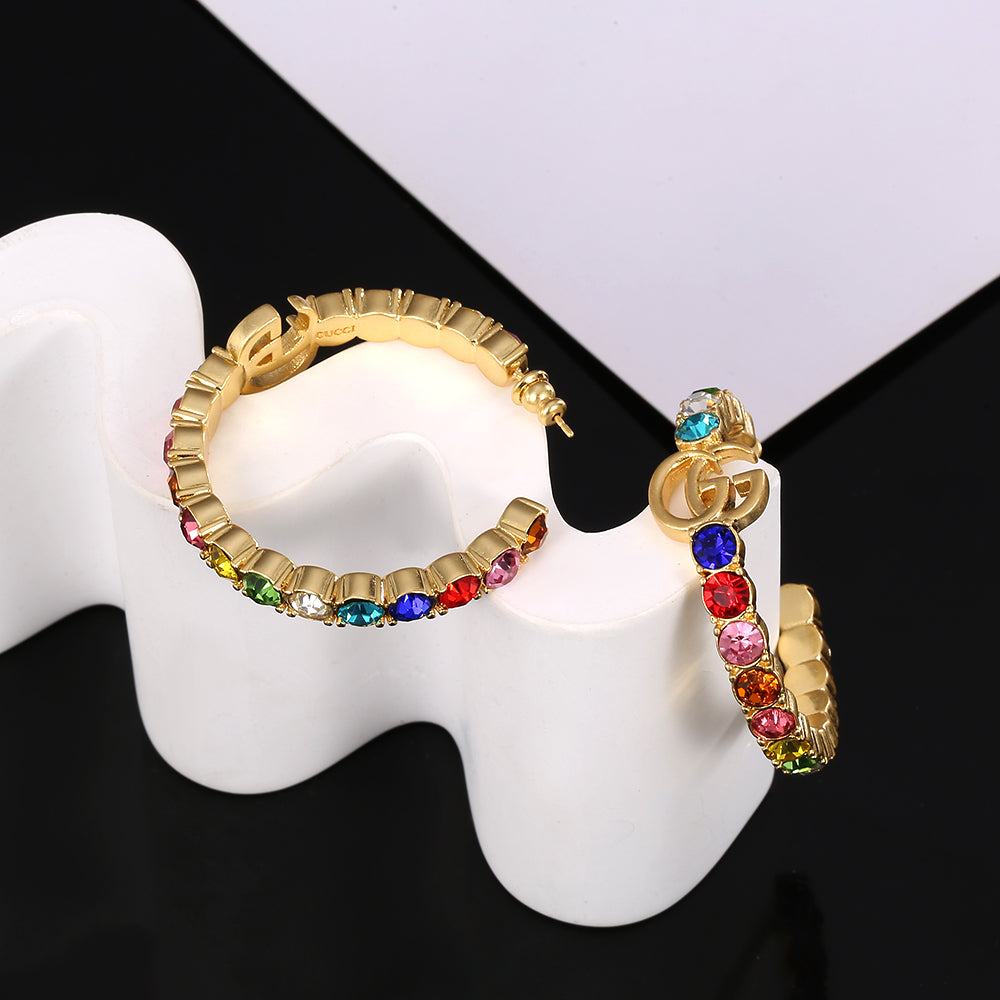 18K GG Circle Earrings