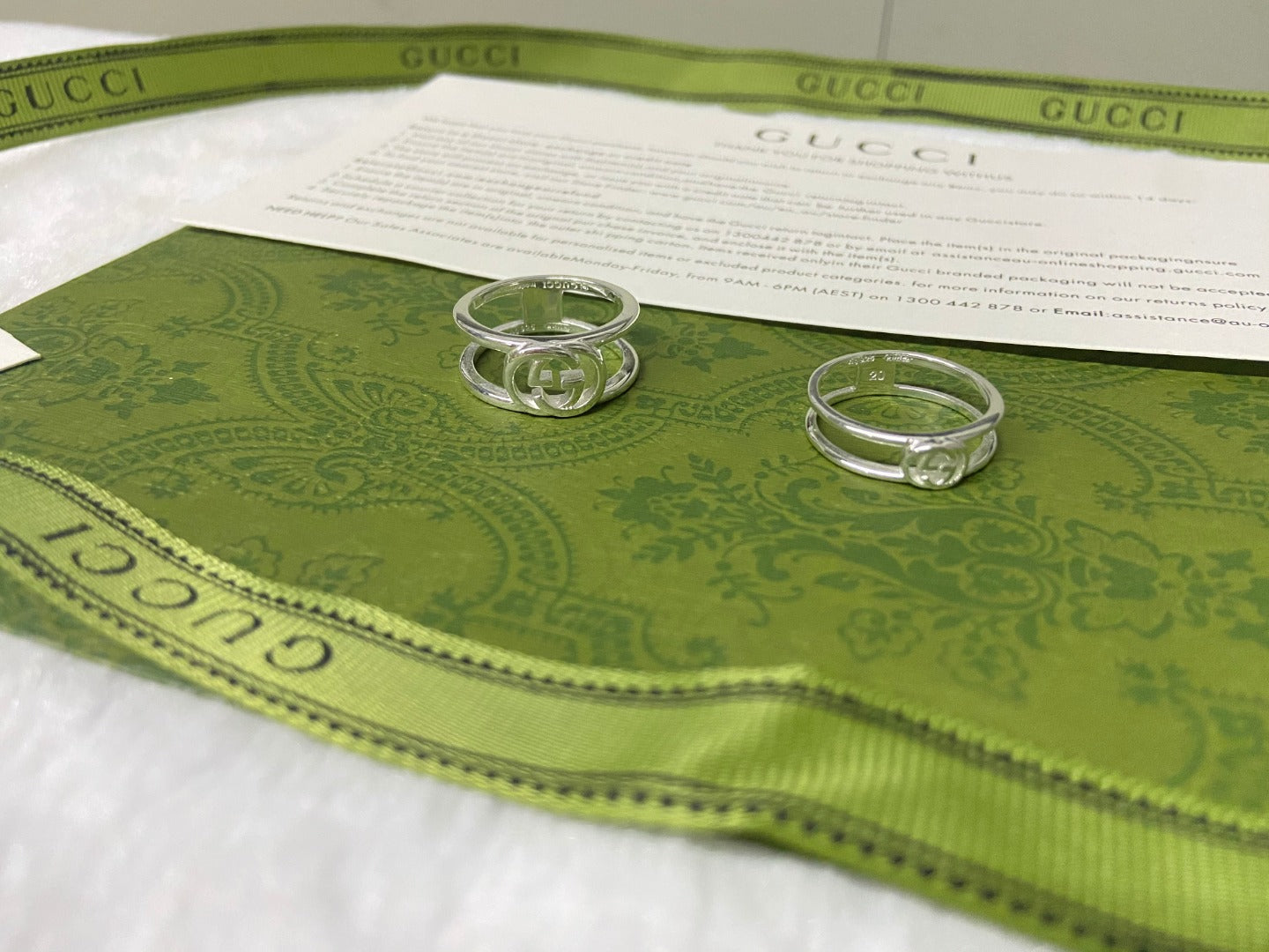 GG Interlocking G Thin Open Ring