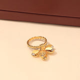 18K Grain De Café Ring