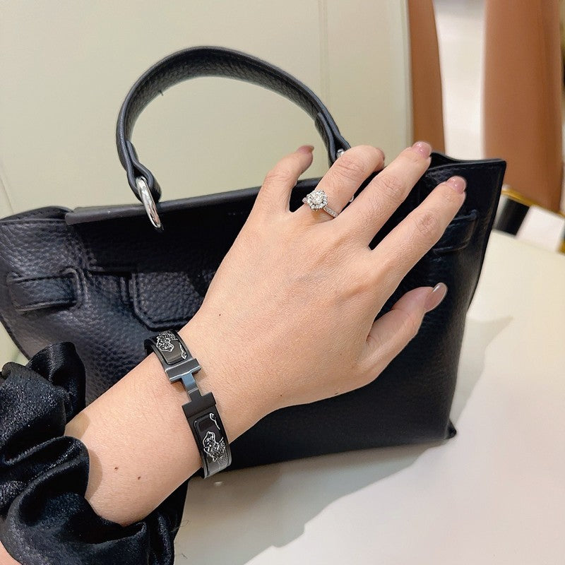 18K Clic HH Black Color Bracelet