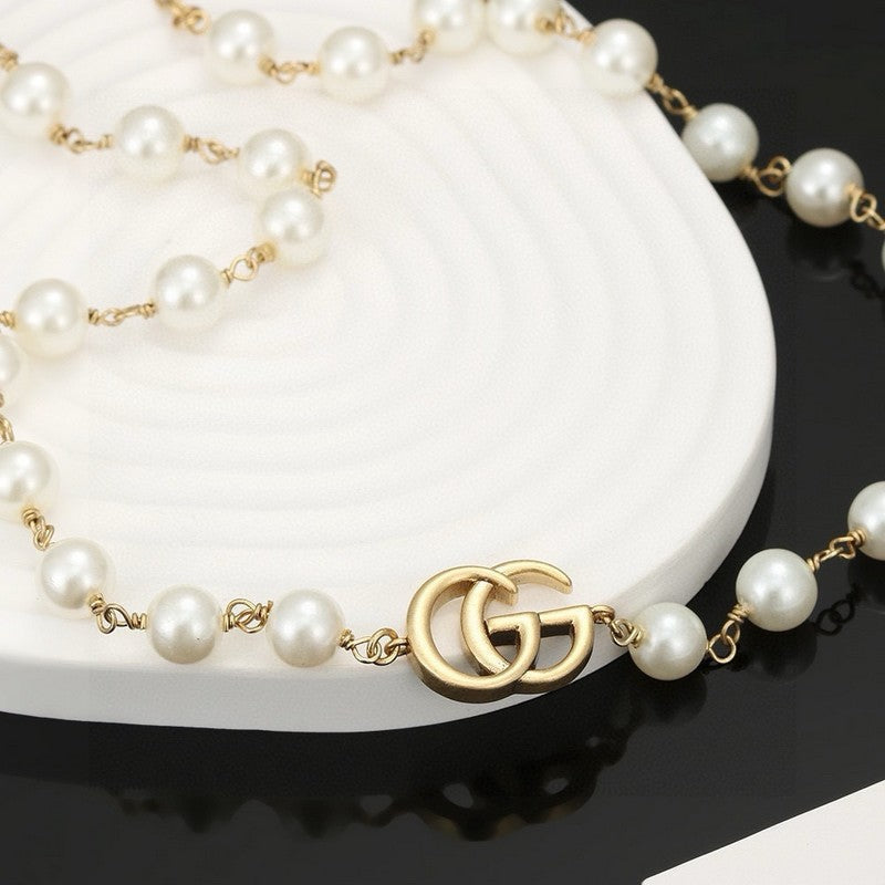 18K GG Pearl Necklace