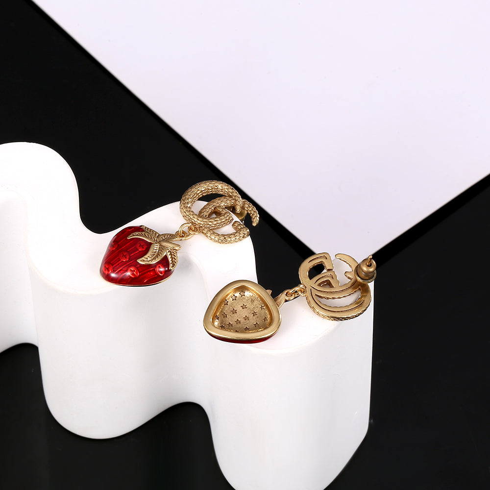 18K GG Strawberry Earrings