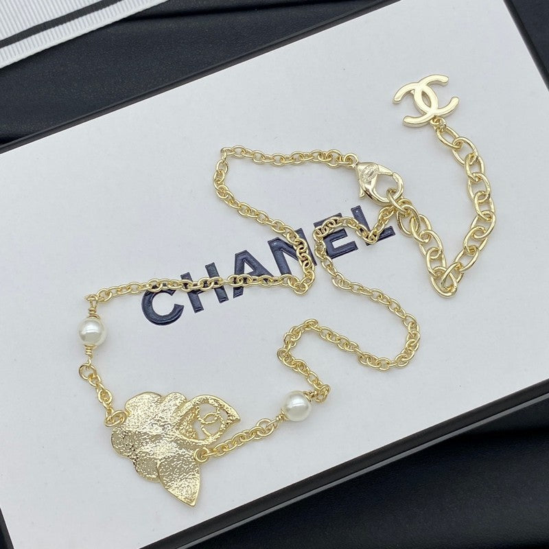 18K CC Camellia Necklace