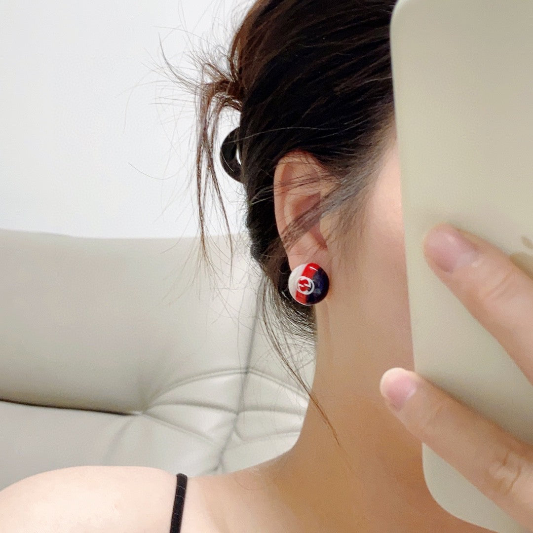18K GG Color Earrings