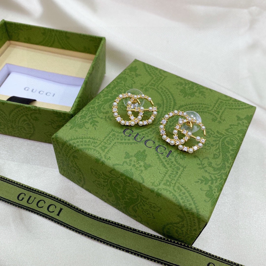 18K GG Pearls Earrings