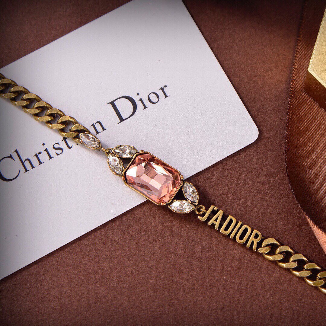 18K CD J'Adior Multicolor Crystals Bracelet