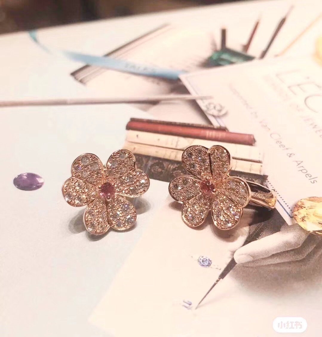 18K Frivole Pink Sapphire Earrings