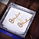 18K CD 30 Montaigne Crystals Earrings