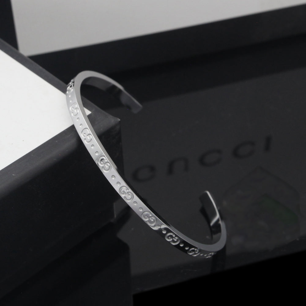 18K GG Icon Open Cuff Bracelet