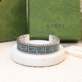 GG Cube Green Wide Bracelet