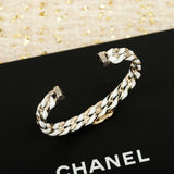 18K CC Color Leather Bracelet