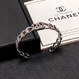 18K CC Open Cuff Bracelet
