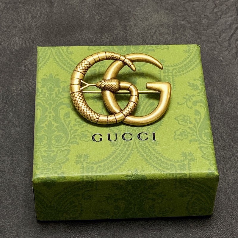 18K GG Snake Brooch