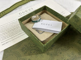 GG Interlocking G Turquoise Enamel Ring