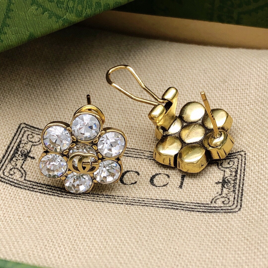 18K GG Crystals Earrings