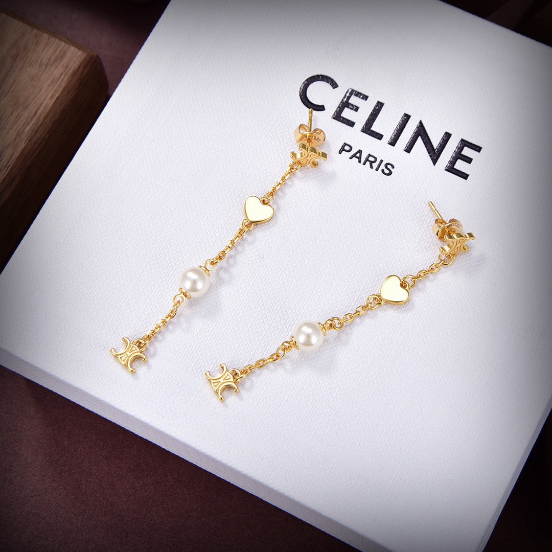 18K CE Coeur Earrings