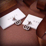 18K GG Running Earrings
