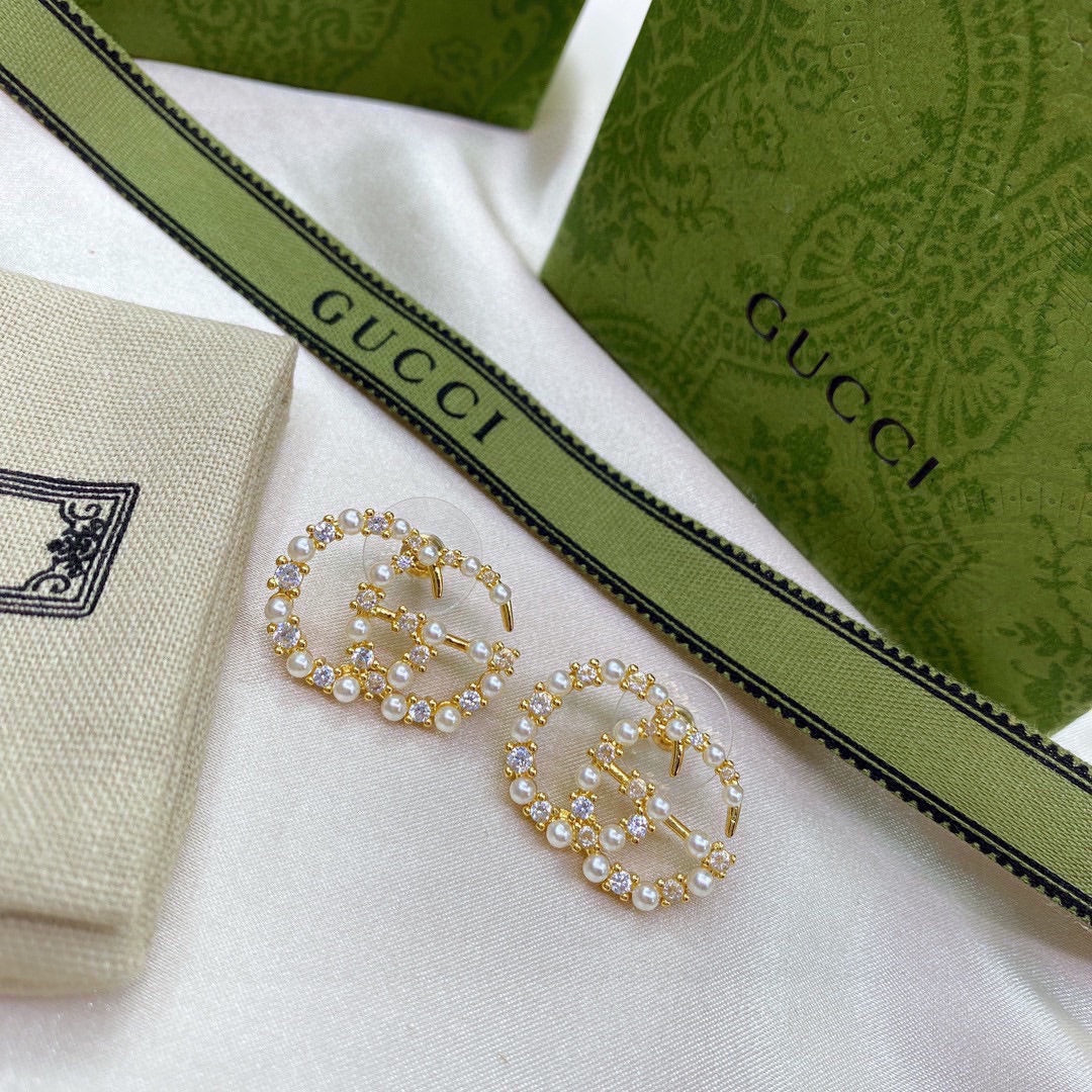 18K GG Pearls Earrings