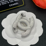 18K CC Full Diamond Brooch