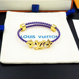 18K Louis Monogram Purple Gold Bracelet