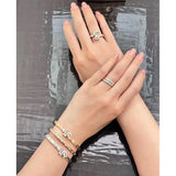 18K CC No.5 Diamond Gold Bracelet
