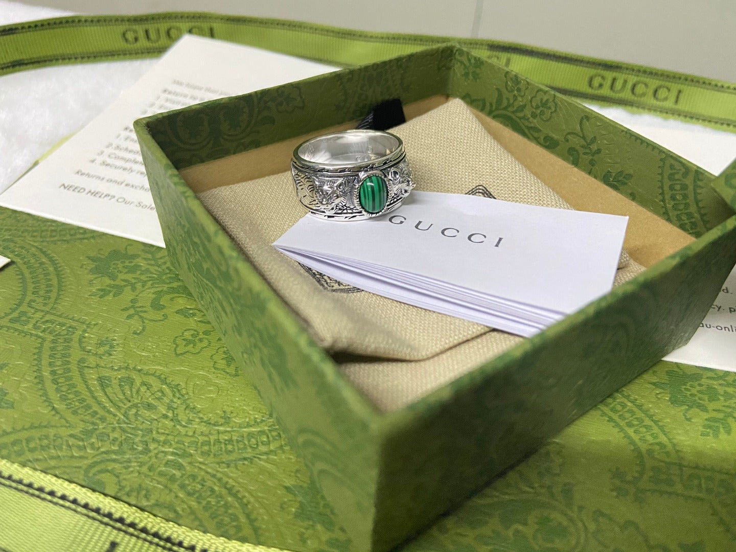GG Feline Garden Green Ring