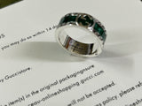 GG Interlocking G Turquoise Enamel Ring