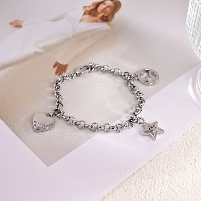18K GG Star Bracelet