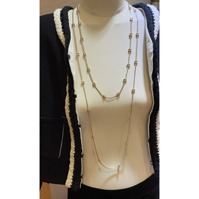 18K CC 24B Flowers Long Necklace