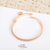 18K Collier De Chien Diamond H Bracelet