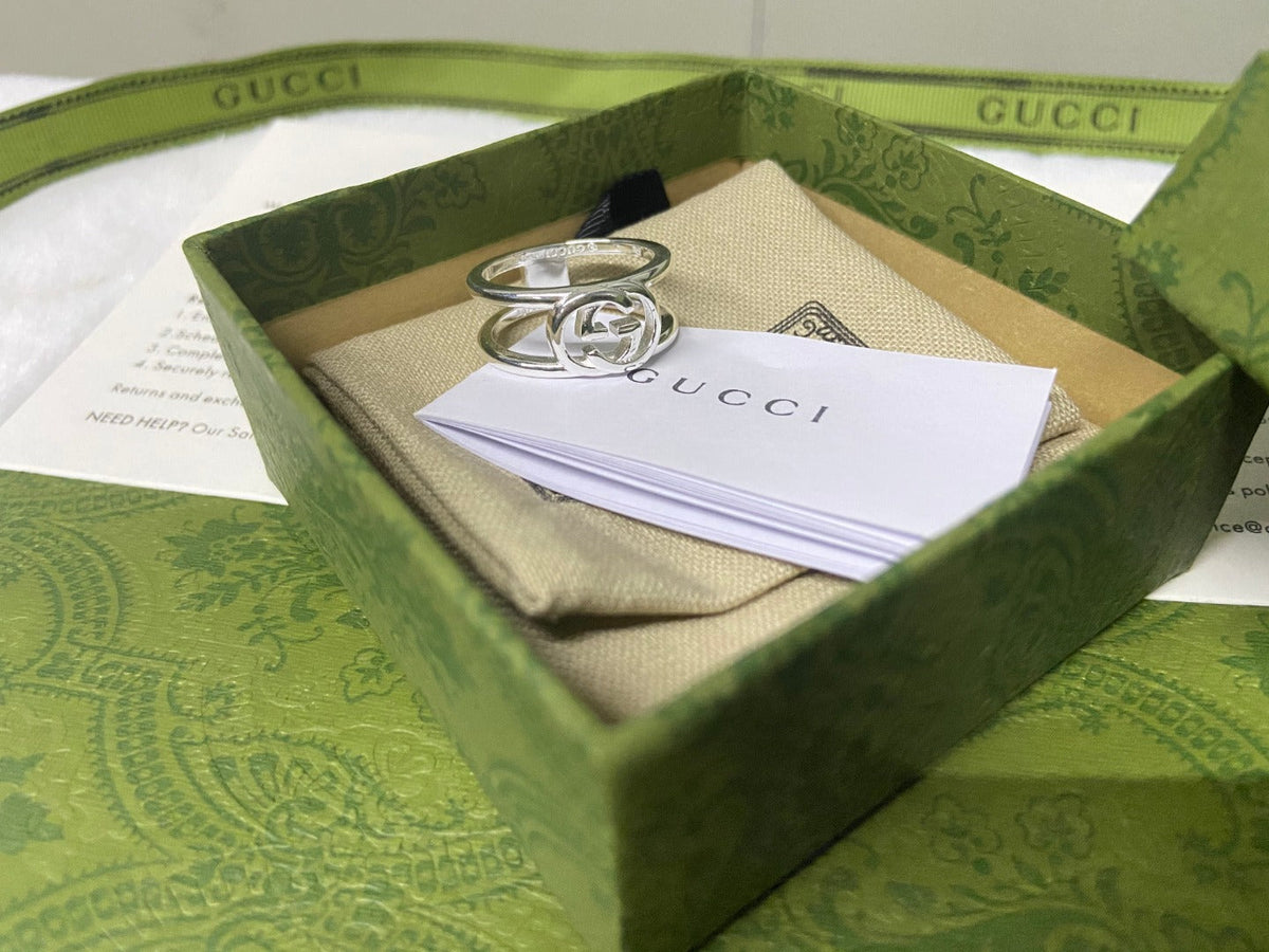 GG Interlocking G Wide Open Ring