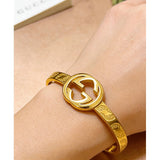 18K GG Interlocking G Gold Bracelet