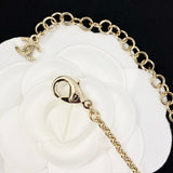 18K CC Long Diamond & Pearl Necklace
