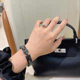 18K Clic HH Black Color Bracelet