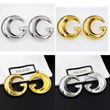 18K GG Large Gold Earrings
