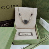 GG Interlocking G Heart Necklace