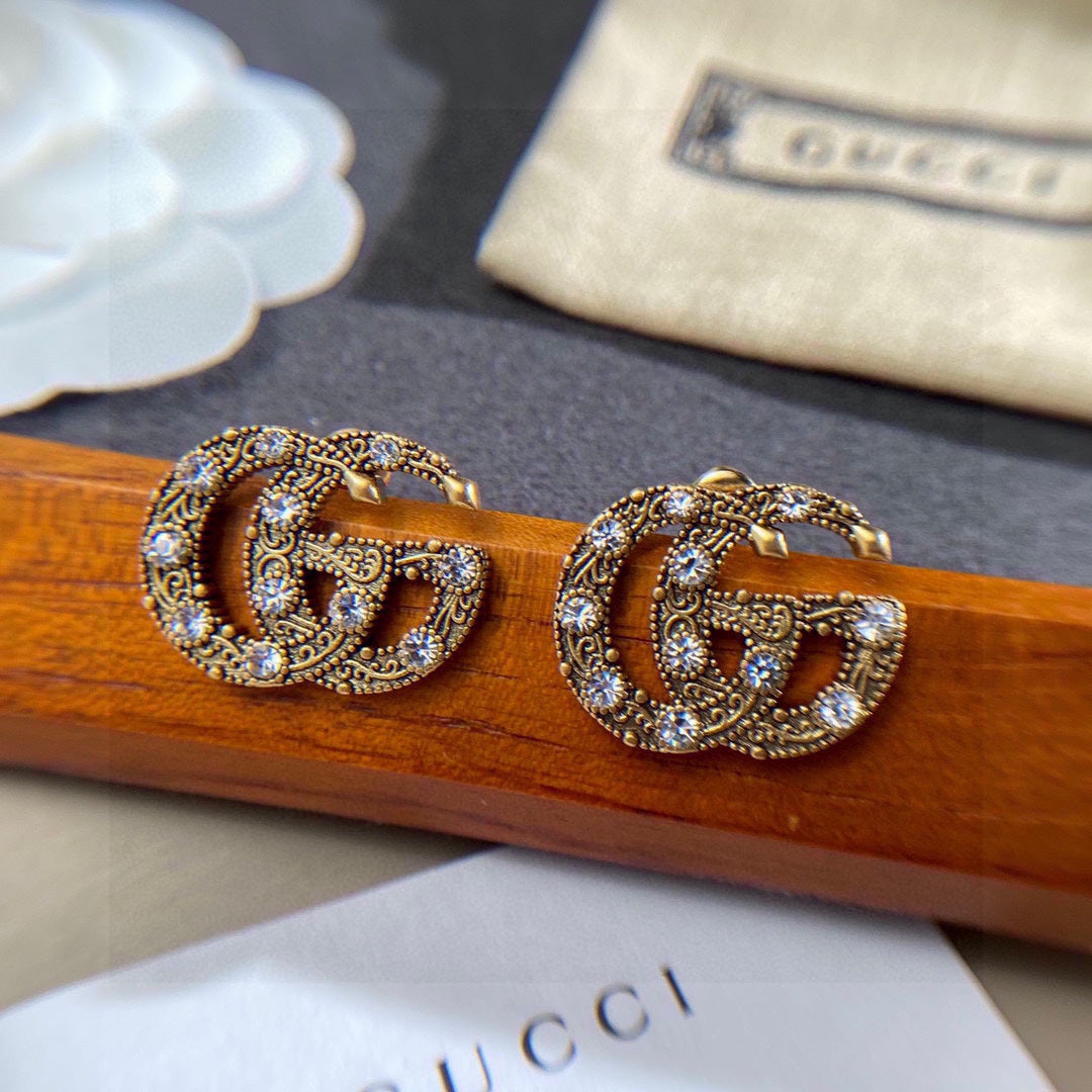 18K GG Crystals Earrings