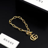 18K GG Interlocking G Gold Bracelet