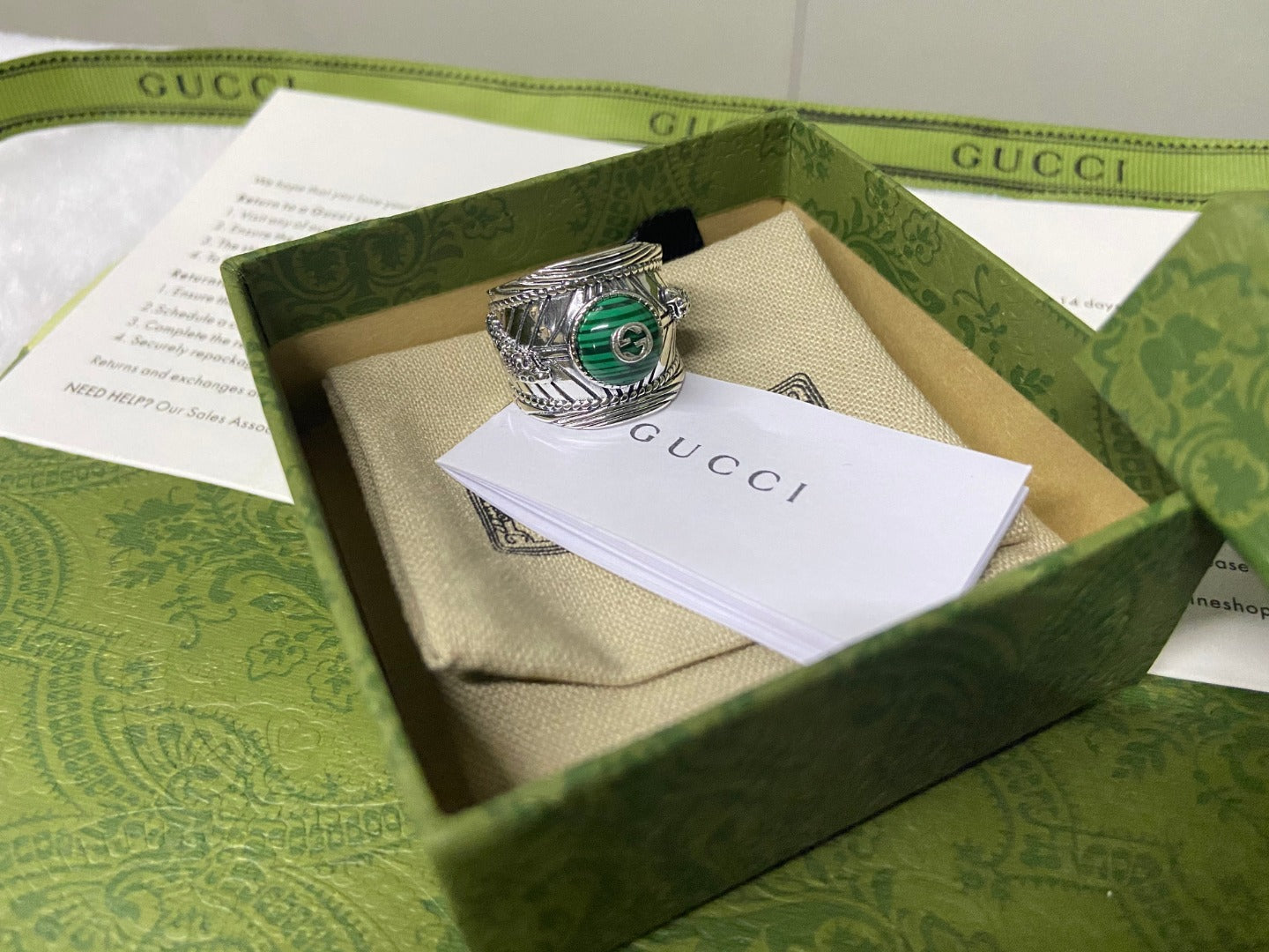 GG Garden Snake Interlocking G Ring