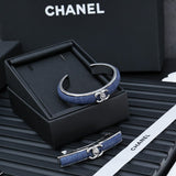 18K CC Denim Blue Cuff Bracelet