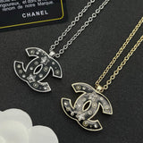 18K CC Black Star Gold Necklace