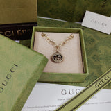 18K GG Striped Pendant Bracelet