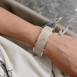 18K Enamel Cal¡§¡§che Wide Bangle H Bracelet