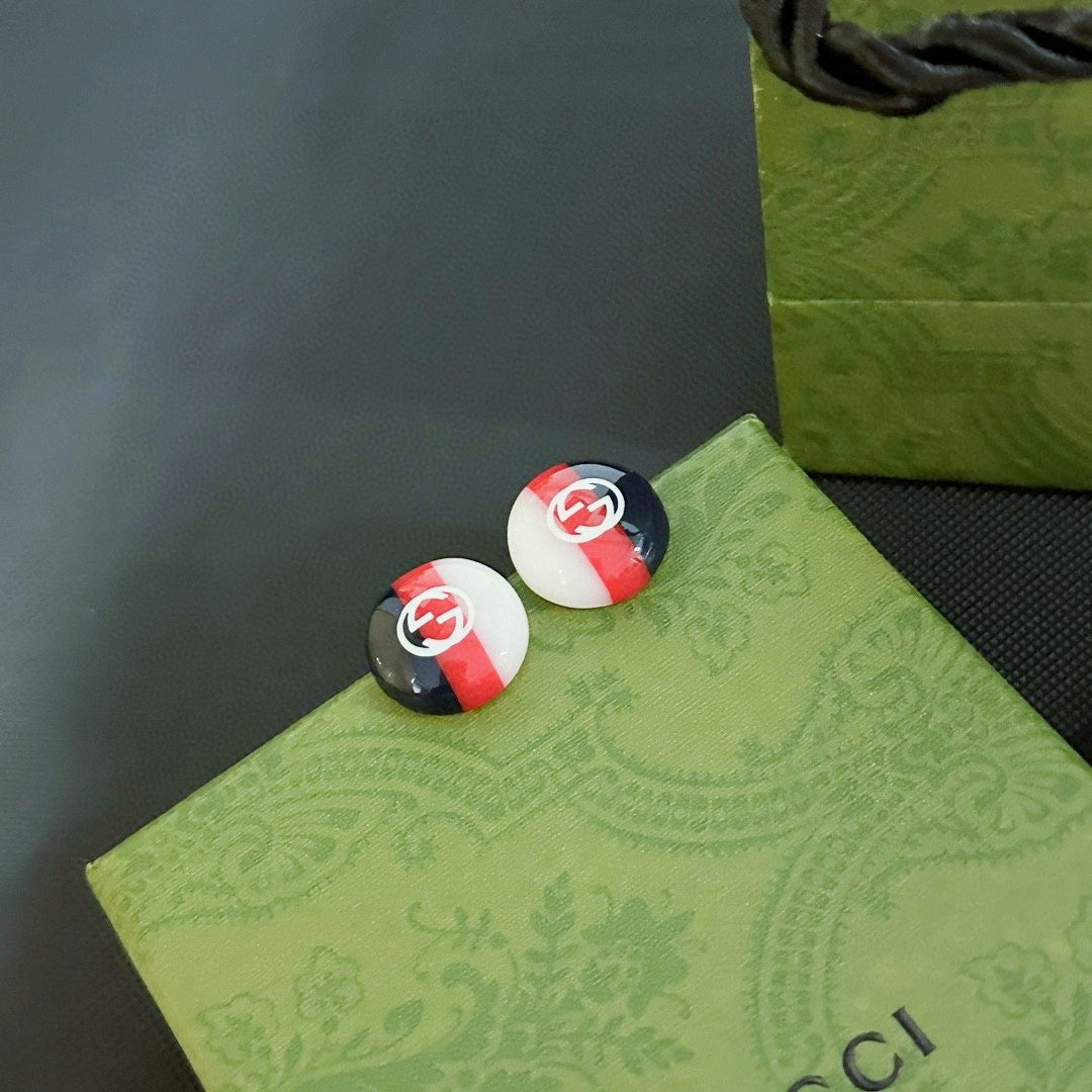 18K GG Color Earrings