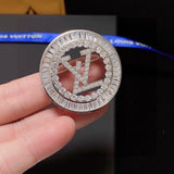 18K Louis Full Diamond Brooch