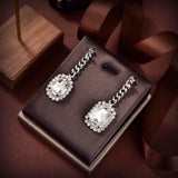 18K CE Diamond Drop Earrings