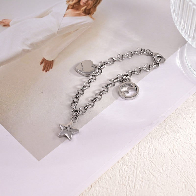 18K GG Star Bracelet