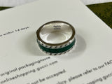 GG Interlocking G Turquoise Enamel Ring